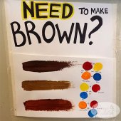 How To Make Chocolate Brown Color Paint