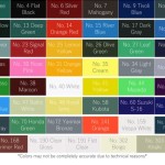 Bosny Spray Paint Colors Chart