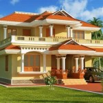 Exterior House Paint Colors Photo Gallery In Kerala India