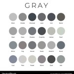 Grey Color Paint Names