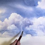 How To Paint Clouds With Watercolor Pencils