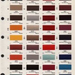 Nason Single Stage Paint Color Chart