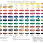 Rembrandt Oil Paint Color Chart