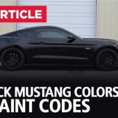 2004 Mustang Black Paint Code