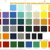 Metal Paint Color Chart