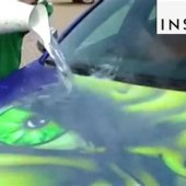 Paint Changing Color With Water
