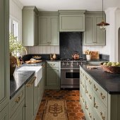 Warm Green Paint For Kitchen