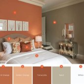What Color Goes With Burnt Orange Paint